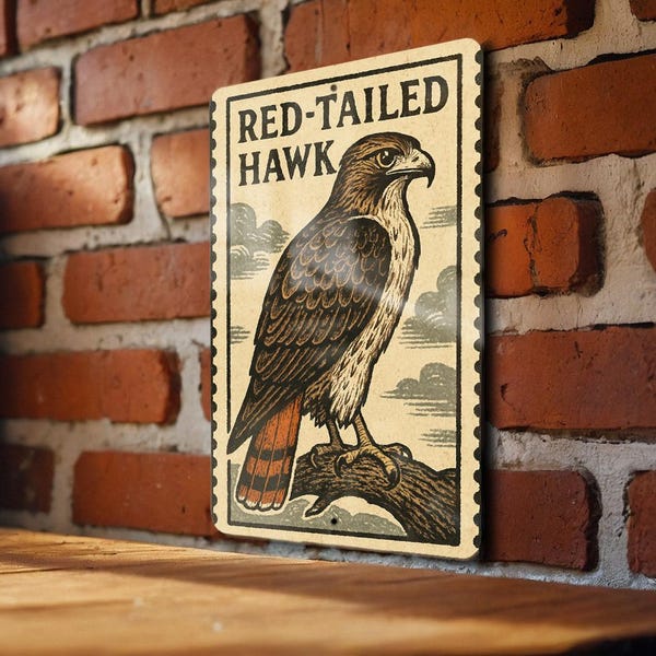 Metal Hawk Wall Art - Etsy