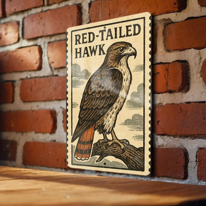 Metal Hawk Wall Art - Etsy
