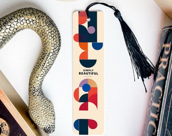 Metal Bookmark, Minimalist Design, Geometric Pattern, Simply Beautiful, Unique Reading Accessory