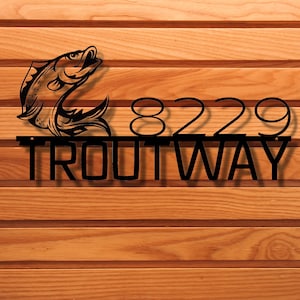 Metal house numbers, address plaque, Personalized Gifts, housewarming gifts, address sign, Custom metal address sign, Wall Art, Home decor