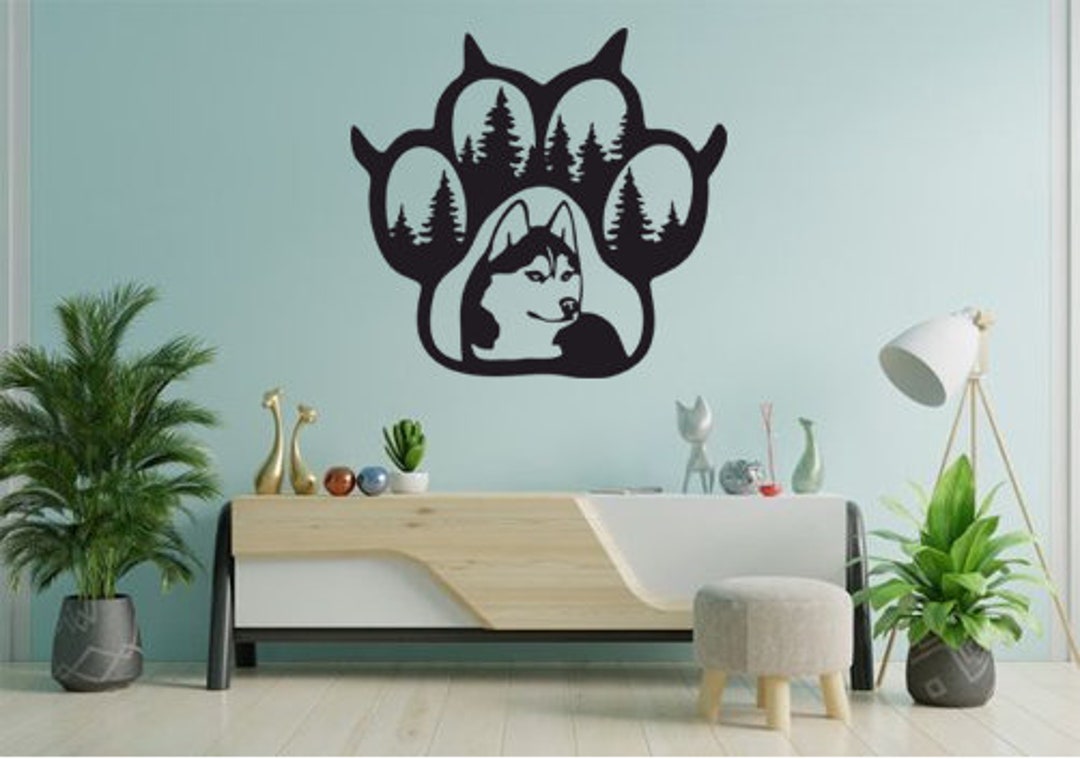 Metal Wall Art Alaskan Husky Wallmetal Wall Art Dogmetal Wall Art