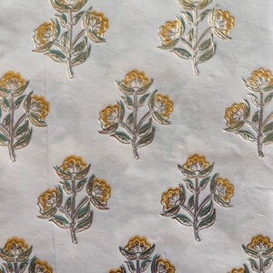 Decoupage Napkins, set of 2 Floral with Gold Foil on one section, GUEST Size 3 Ply paper Napkins