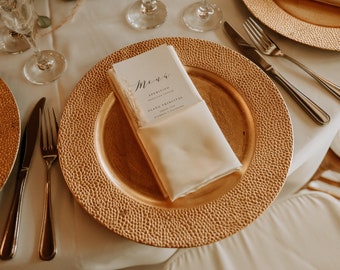 Wedding menu template in Spanish | Editable, elegant wedding menu | Wedding menu template download | Reception dinner menu | Reception decor