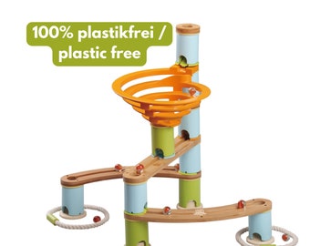 Marble run made of bamboo, starter set | ball track | educational toy | sustainable