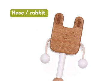 baby rattle "rabbit" | bamboo | more sustainable than wood