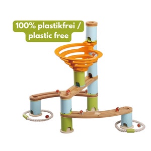 Marble run made of bamboo, starter set | ball track | educational toy | sustainable