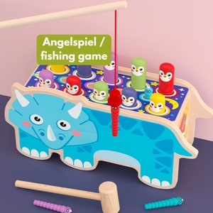Montessori Klopfspiele aus Holz, 3 in 1 Multifunktions-Spielzeug in 3 Varianten mit Xylophon, Tieren Lernspielzeug Bild 6