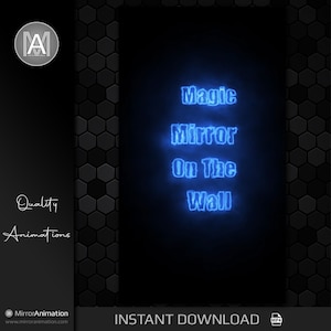 Snow White Magic Mirror Booth Animation: Touch Start Screen (1080x1920 MP4)