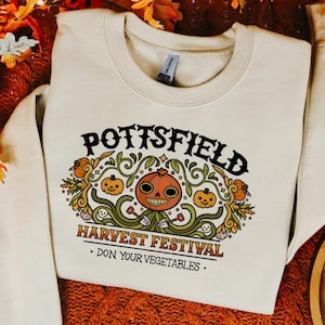 Shirt of sweater voor oogstfeest van Pottsfield | Herfst pompoenpatch Halloween bijpassende outfits voor het gezin | Maten voor baby's, kinderen en volwassenen