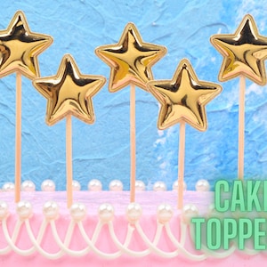 Colorful Star Cake Toppers Choose Colors Festive Family Party Decorations Cake Design Party Accessories Events Halloween Birthday Christmas