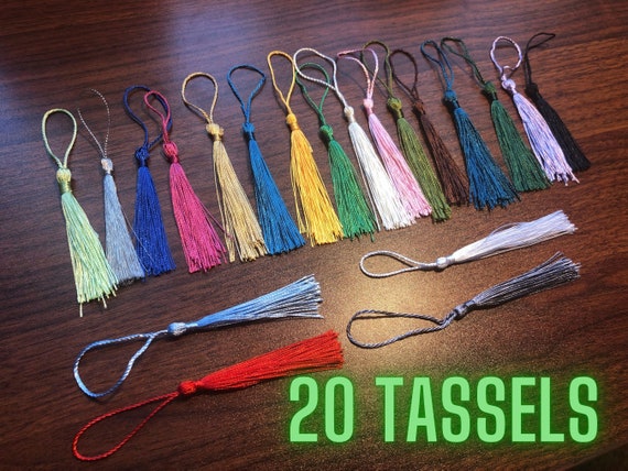 20 Tassels for Bookmarks Reading Accessories Crafts Home and Family Gifts  and Decorations Inspiration Arts and Crafts 