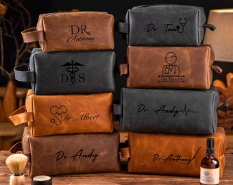 Personalized Gift for Doctor, Medical School Graduation Gift, Leather Doctor Gift for Men, New Doctor-Medical Student Gift, Doctor Bag