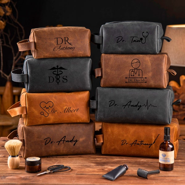 Personalized Gift for Doctor, Medical School Graduation Gift, Leather Doctor Gift for Men, New Doctor-Medical Student Gift, Doctor Bag