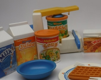 Vintage Fisher Price Fun With Food! Rare Nostalgia 1980&#39;s