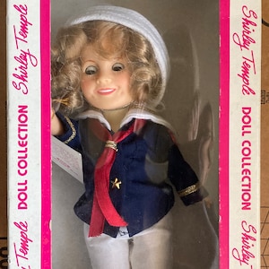 Vintage Shirley Temple Doll in Box, Sailor Costume , Doll Collection