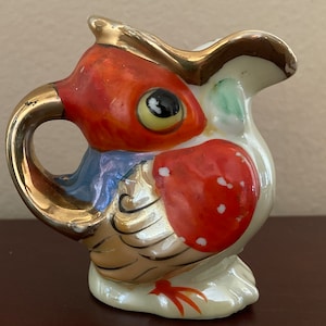 Vintage Porcelain Bird Shaped Creamer