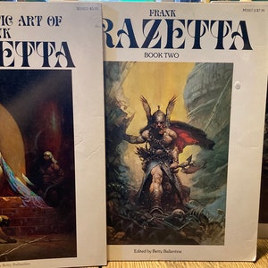 Vintage Frank Frazetta Art Books, Soft Cover, Set of 3 - Etsy