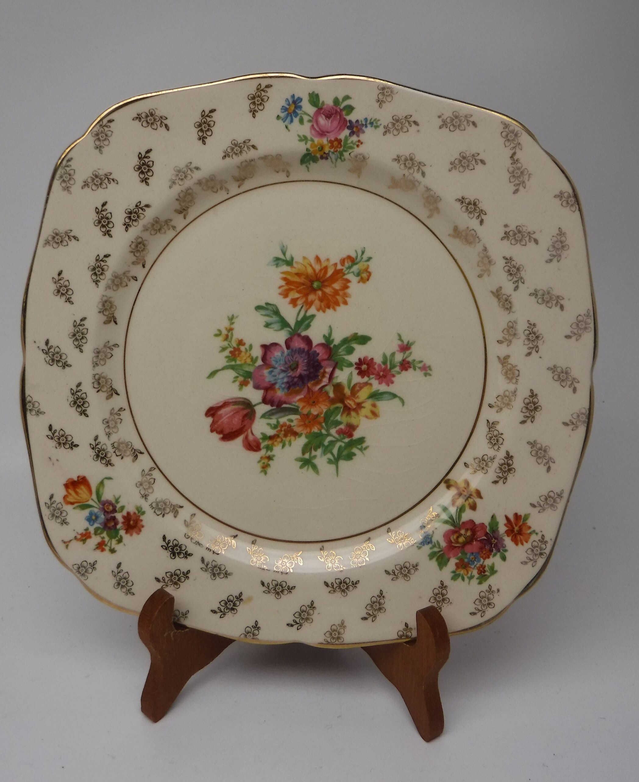 Vintage H & K Tunstall Square Plate