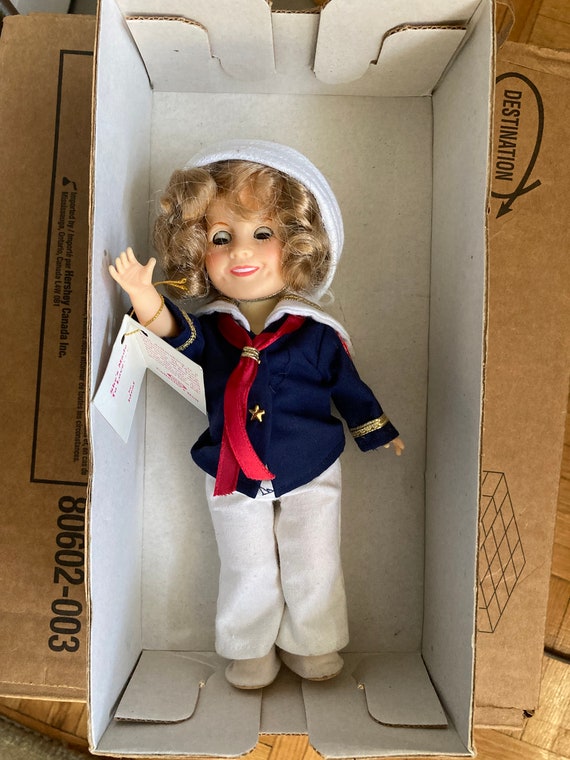 Vintage Shirley Temple Doll in Box, Sailor Costume , Doll