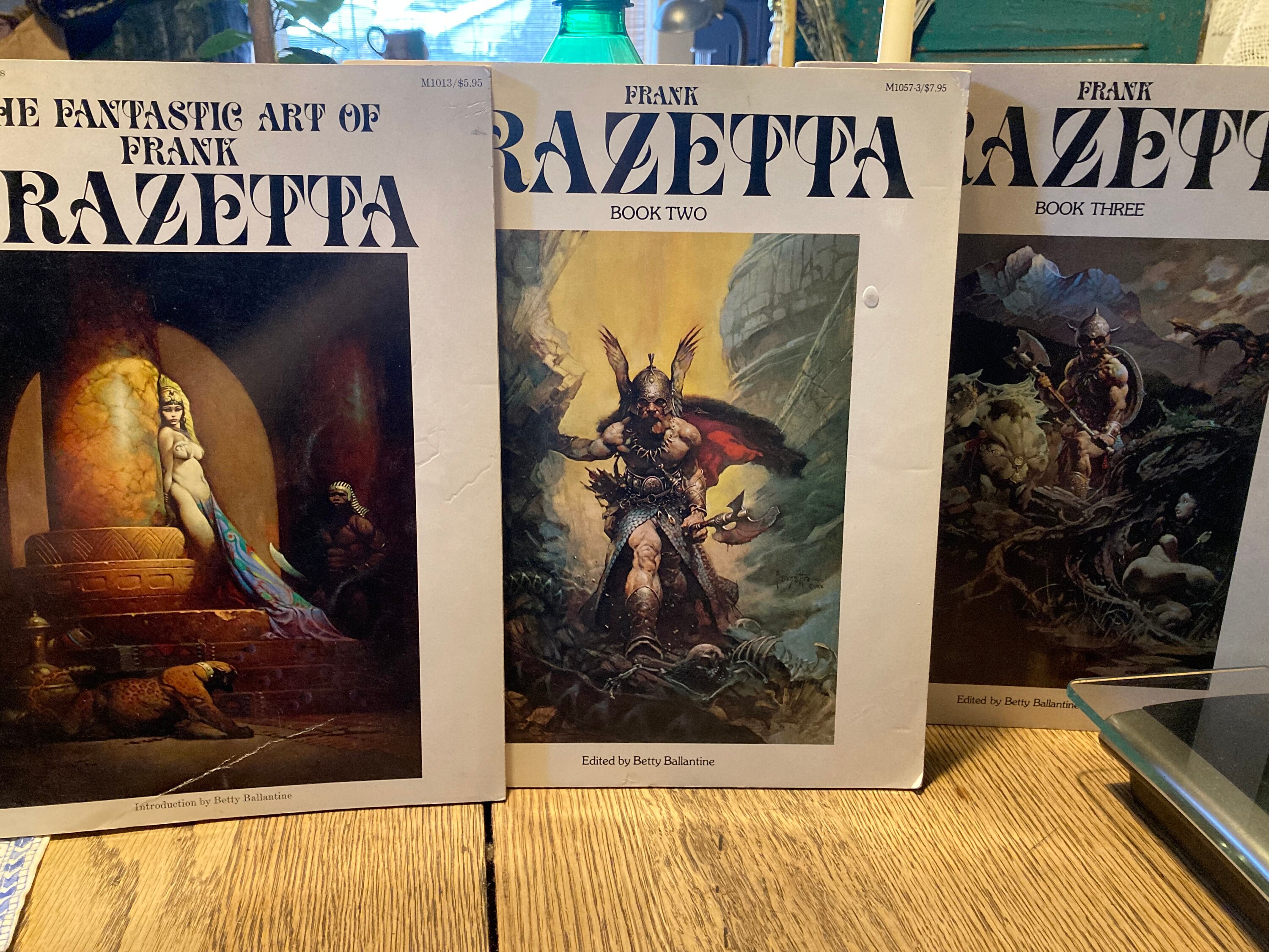 The Fantastic Art of Frank Frazetta Soft Cover Books 1, 2