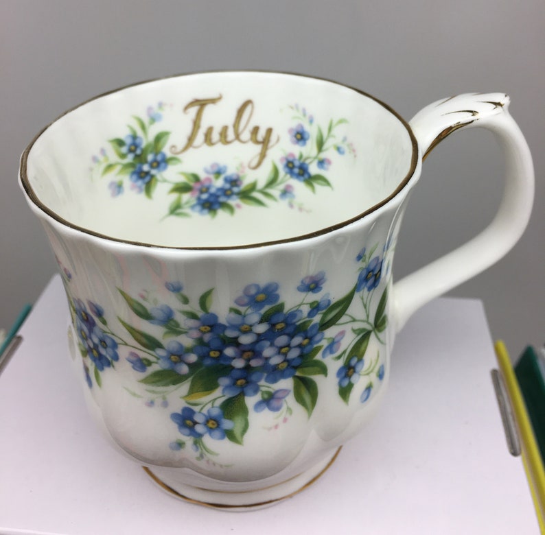 Royal Albert Flower of the Month Series Teacups Saucers and Etsy Canada