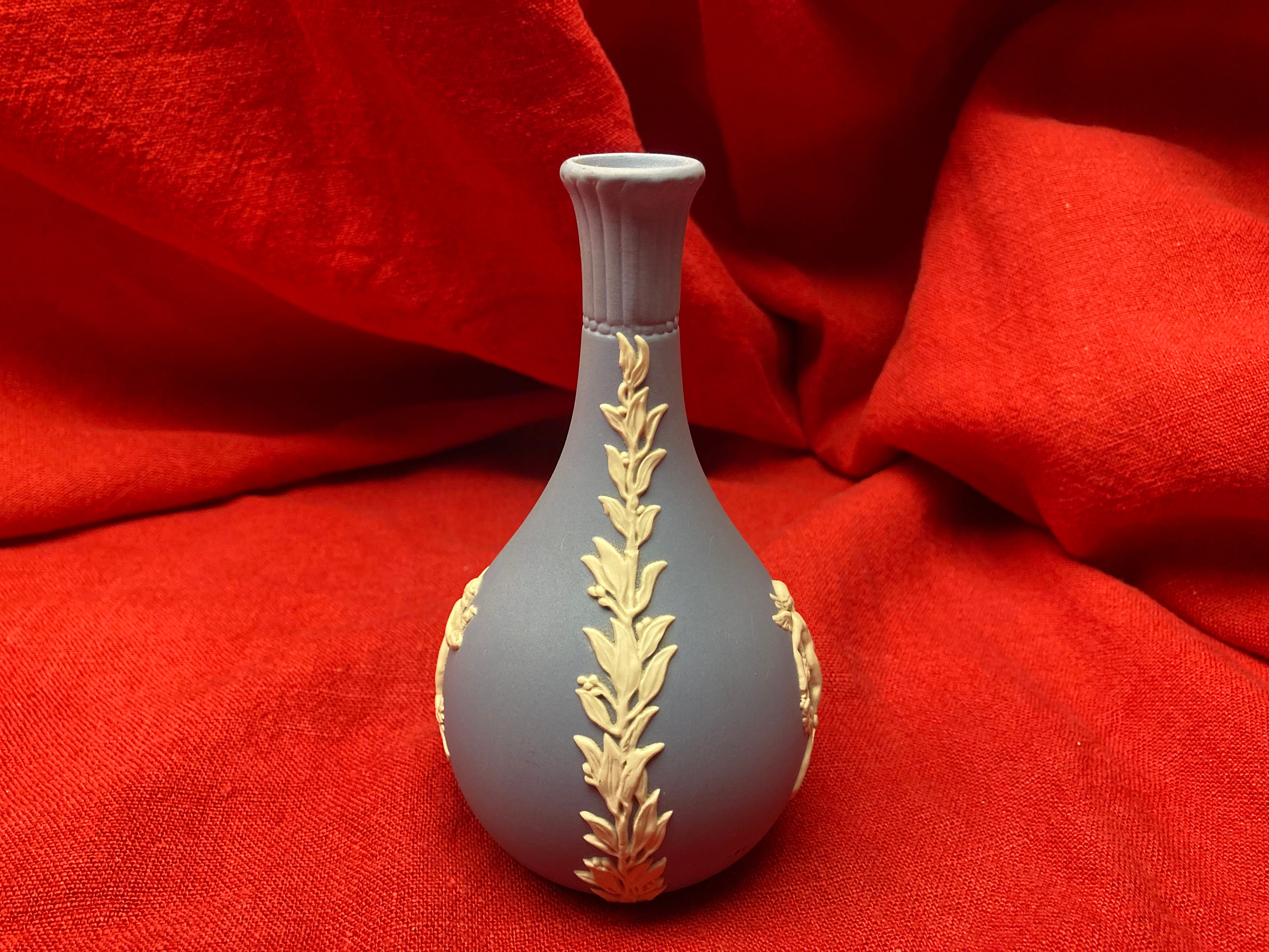 ヴィンテージ ウェッジウッド ジャスパーウェア ポートランド ブルー