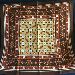 Vintage Finlayson Square Tablecloth, Made in Finland.