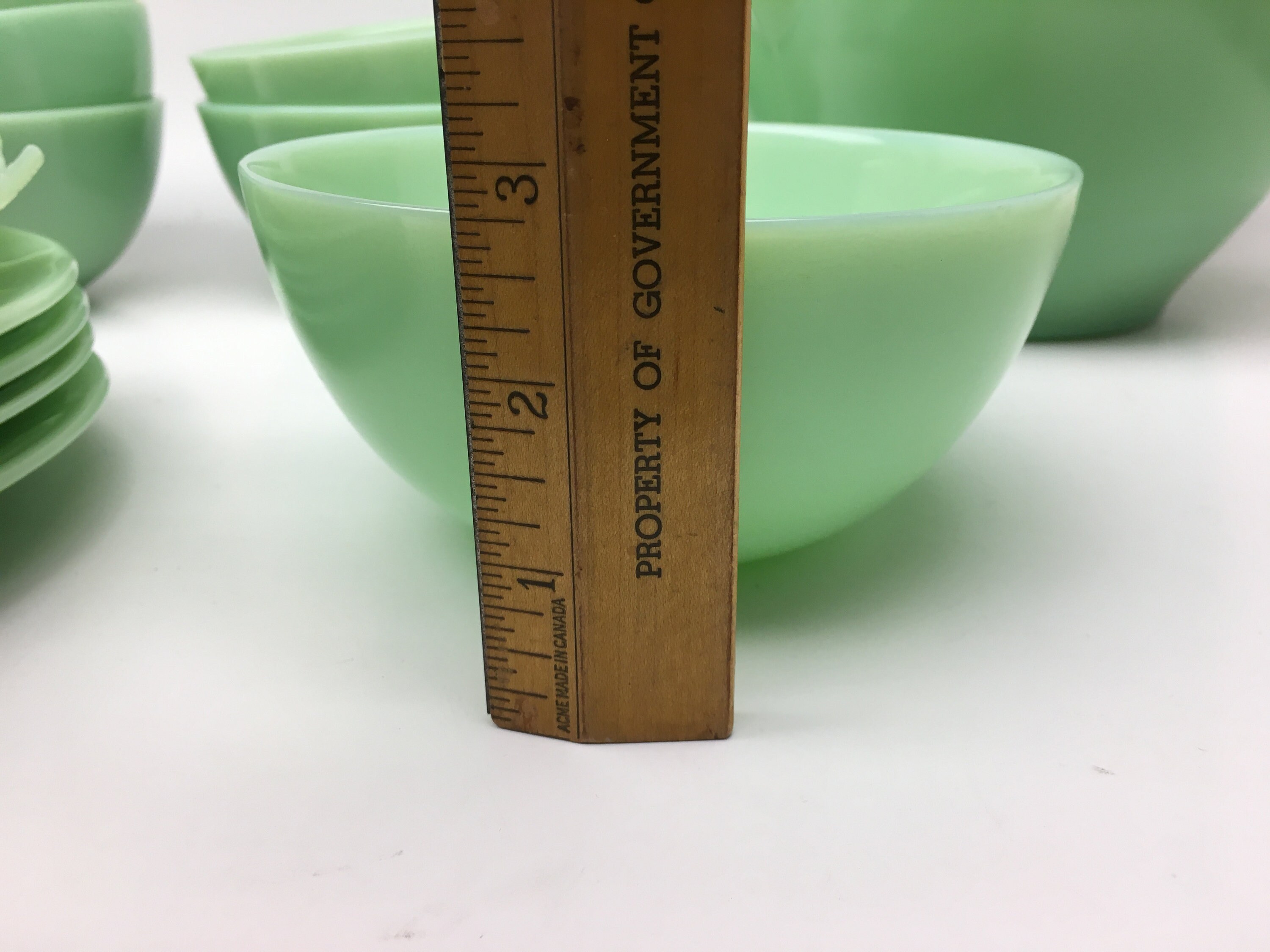 Vintage Jadeite Bowls and Goblet / Fireking Jadeite Etsy