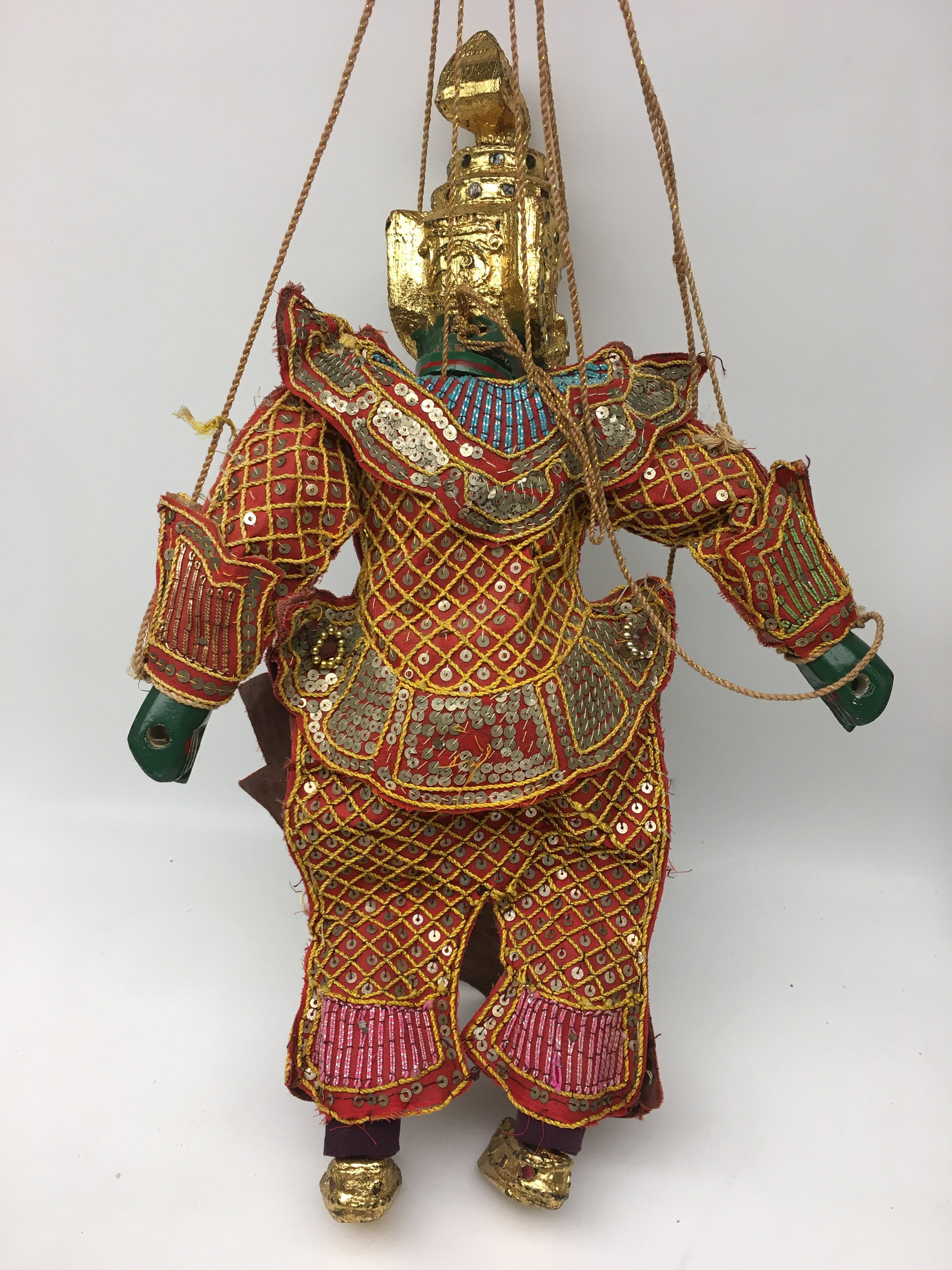 Vintage Asian Marionette Puppet - Etsy