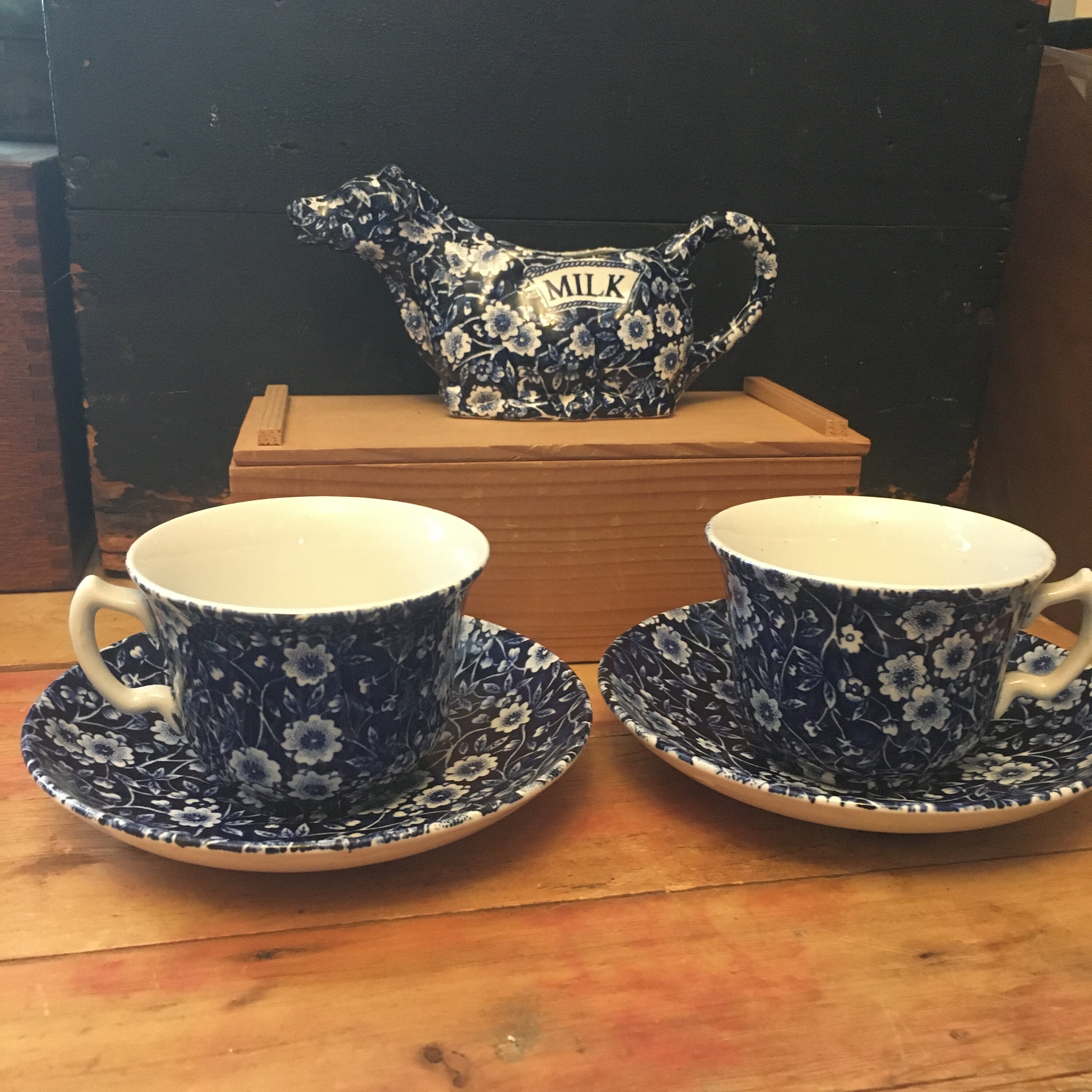 Burleigh blue calico - Etsy 日本