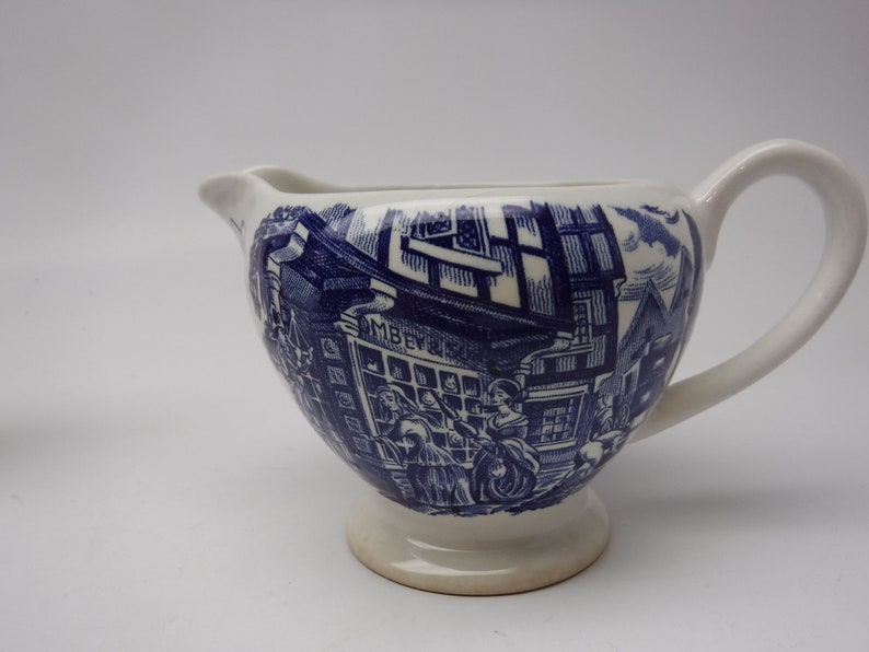 Sadler / Royal Doulton / Ironstone Blue & White Teacups With Saucers Etsy