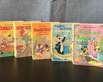 Vintage Mini Walt Disney Comic Books