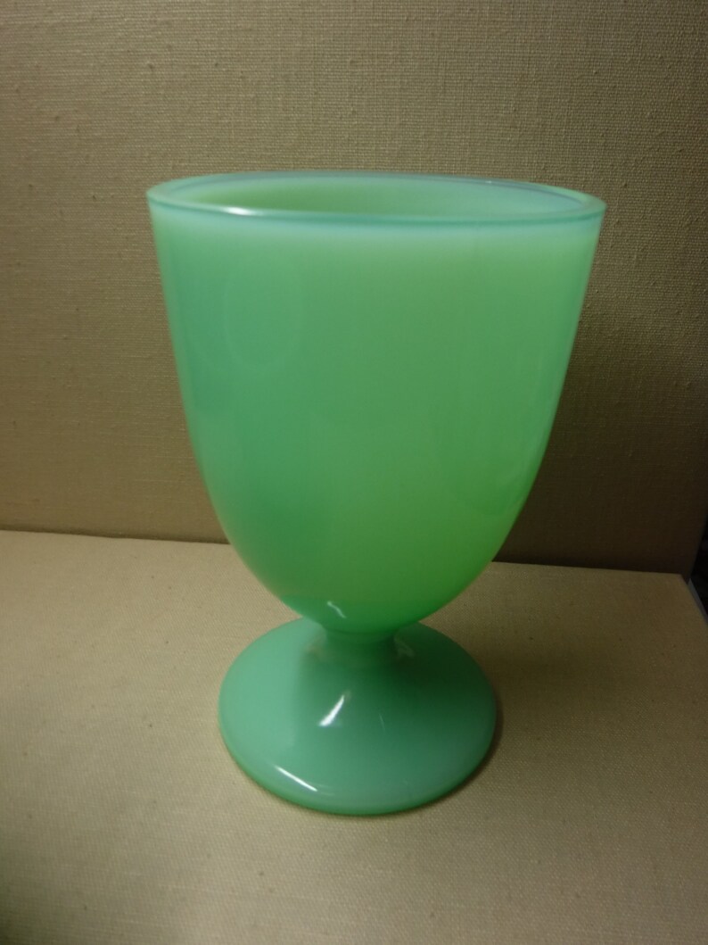 Vintage Jadeite Bowls and Goblet / Fireking Jadeite Etsy