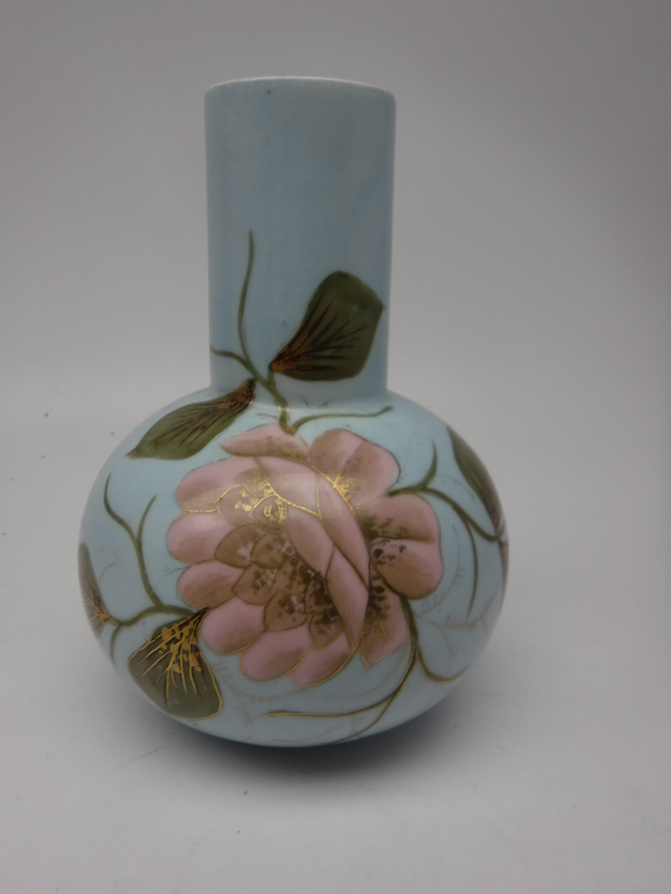 淡いピンクの陶器花瓶 日本製ヴィンテージ陶器花瓶 / ライトブルーとピンクの花 - Etsy 日本