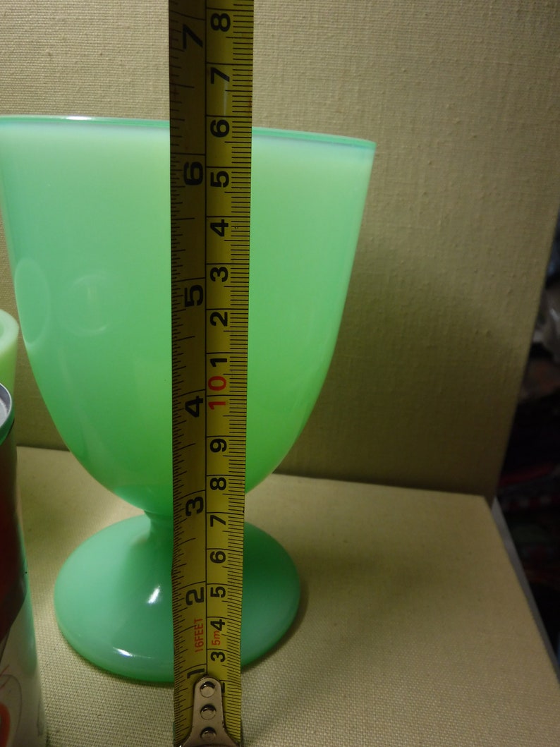 Vintage Jadeite Bowls and Goblet / Fireking Jadeite Etsy