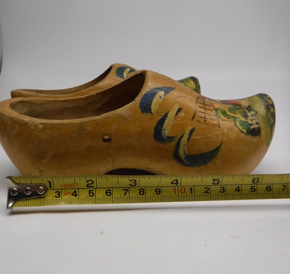 Vintage 1960s Hand-Painted Clogs - Gem