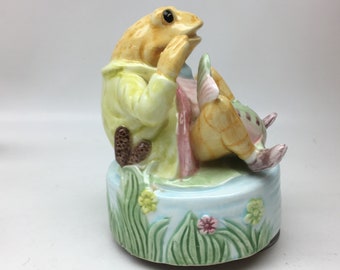 Beatrix Potter, Schmid "Down by the Old Mill Stream" Musical Collectible Figurine