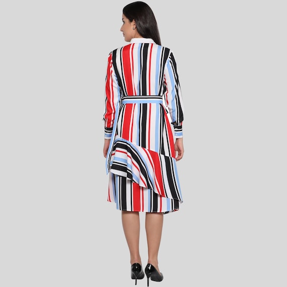 red and white striped long sleeve dress Topshop striped long sleeve maxi dress in burgundy