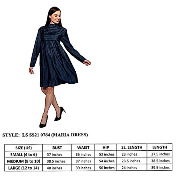 Women's spring dress with geometrical print, Blue dress with long sleeves, band collar dress, Navy printed dress for women, button dress