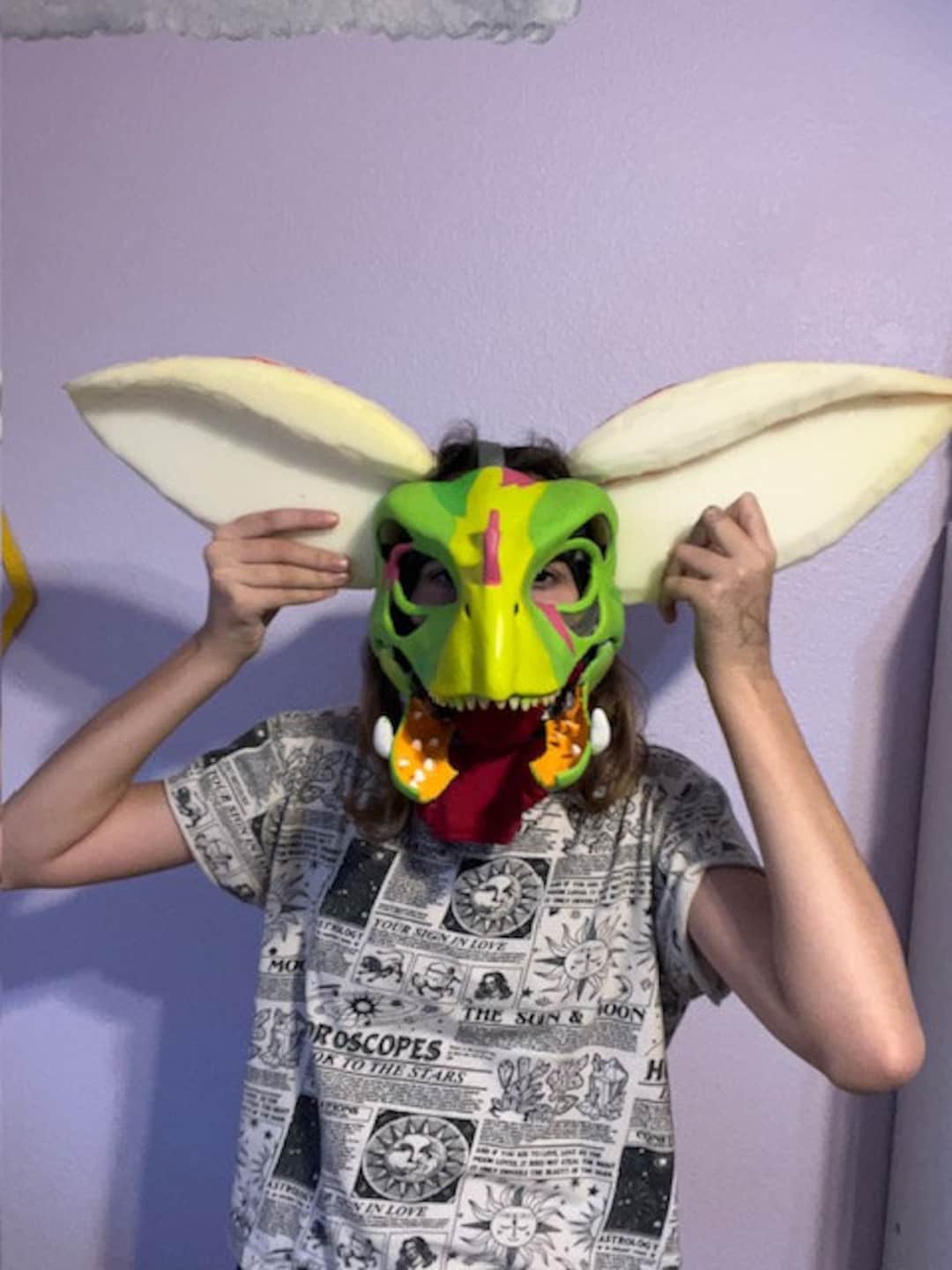Made to Order Handcarved Foam Ears for Raptor/dino Mask or Fursuits