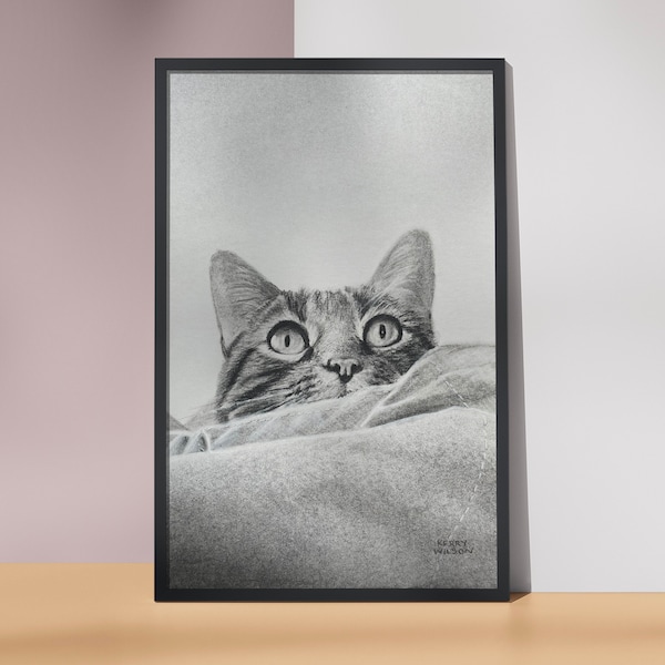 Custom Pet Portrait | Hand Drawn Charcoal Illustration