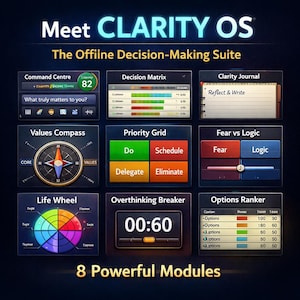 CLARITY OS — an offline decision-making suite with 8 modules