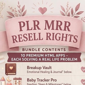 10 Offline HTML Problem Solving Apps, Interactive Templates, Digital Workbooks Bundle #3 with PLR MRR Resell Rights