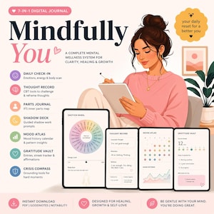 SOULMAP Therapy Journal – Cognitive Behavioral Therapy CBT, Internal Family Systems IFS, Shadow Work, Mood Tracking (App)