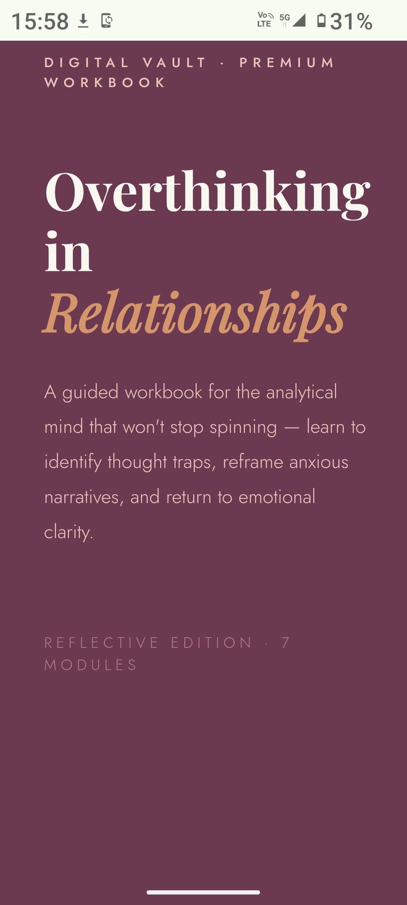 Self-Help PLR Bundle | 9 Interactive HTML Workbooks Apps Burnout Recovery Relationship Healing Productivity & Personal Growth MRR Included image 3