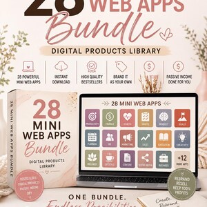 28 Mini Web Apps Bundle Digital Products Library Master Resell Rights Private Label Rights Bestsellers Digital Products Passive Income DFY