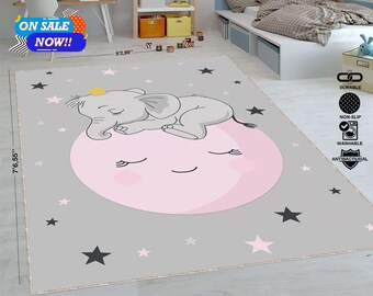 3Ft. Cute Cartoon Kawaii Animals Colorful Retro Elephant Round Rug Dining Room Entryway Foyer Living Room Bedroom Study Children Playroom Crawl Rug on Slip Washable Floor Mats 3Ft. Cute Cartoon Kawaii Animals Colorful Retro Elephant Round Rug Dining Room Entryway Foyer Living Room Bedroom Study Children Playroom Crawl Rug on Slip Washable Floor Mats