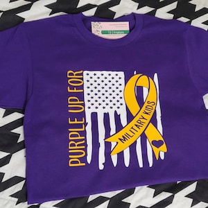 Purple up for Military Kids tshirt