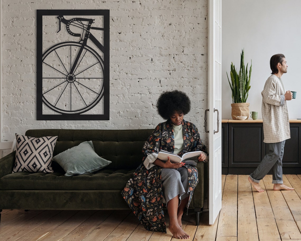 Bicycle Metal Wall Art Metal Wall Decor Mountain Bike Metal - Etsy