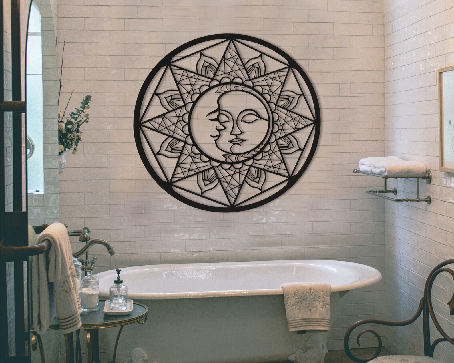 Sun and Moon Metal Wall Art Metal Wall Decor Metal Wall Etsy